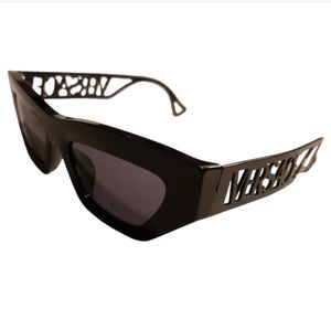 Versace Black Logo Frame Cat Eye Sunglasses
